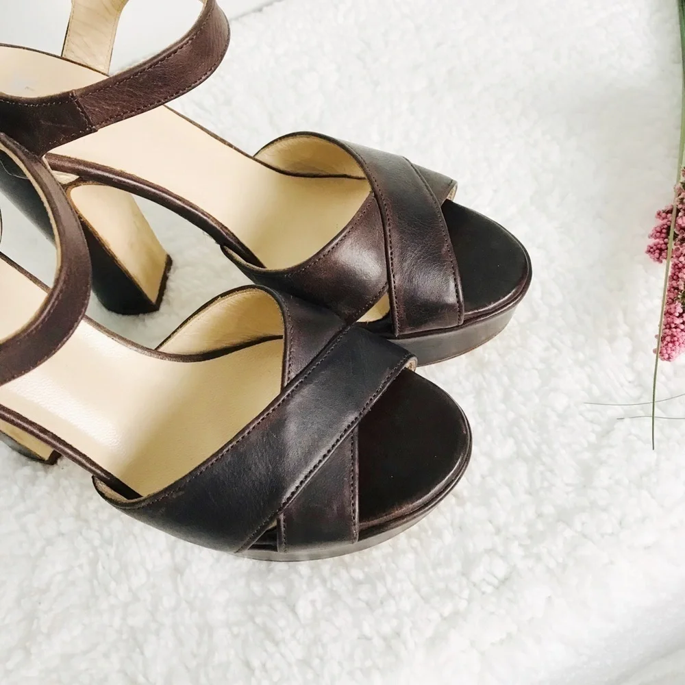 JFK Vero Cuoio Platform Sandals - Picture 6 of 8